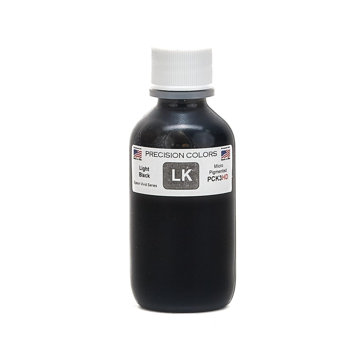 Precision Colors PCK3HD Light Black pigment ink, 2 oz bottle
