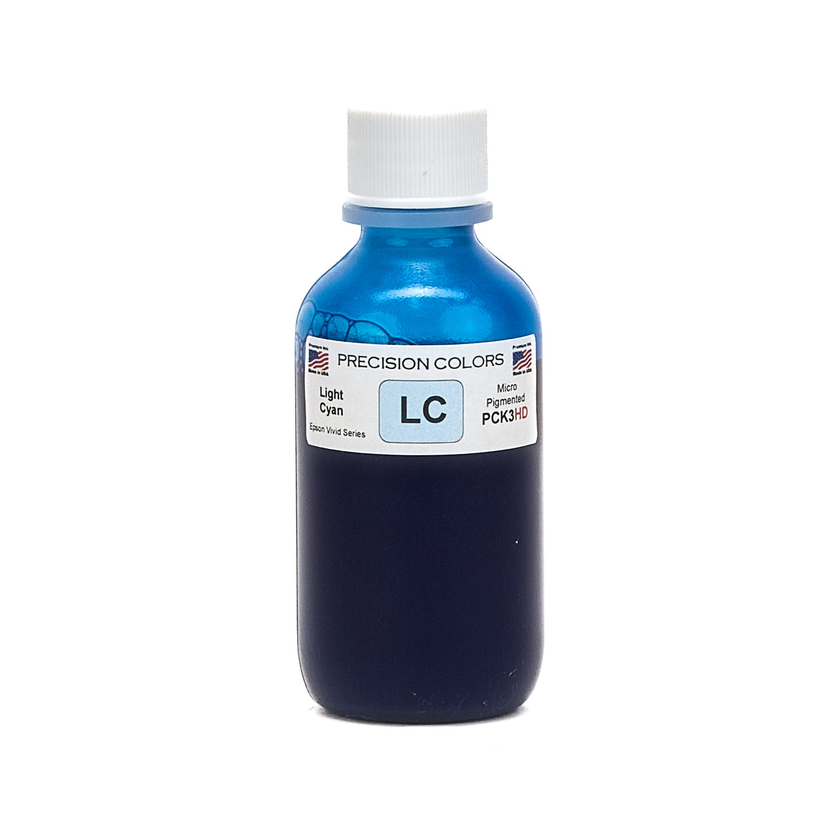 Precision Colors PCK3HD Light Cyan pigment ink, 2 oz bottle