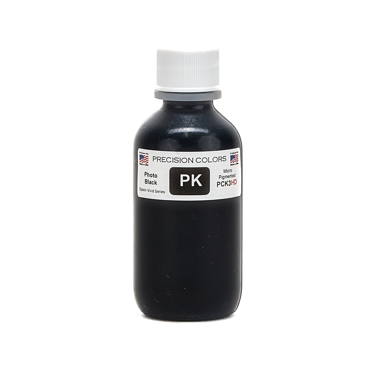 Precision Colors PCK3HD Photo Black pigment ink, 2 oz bottle