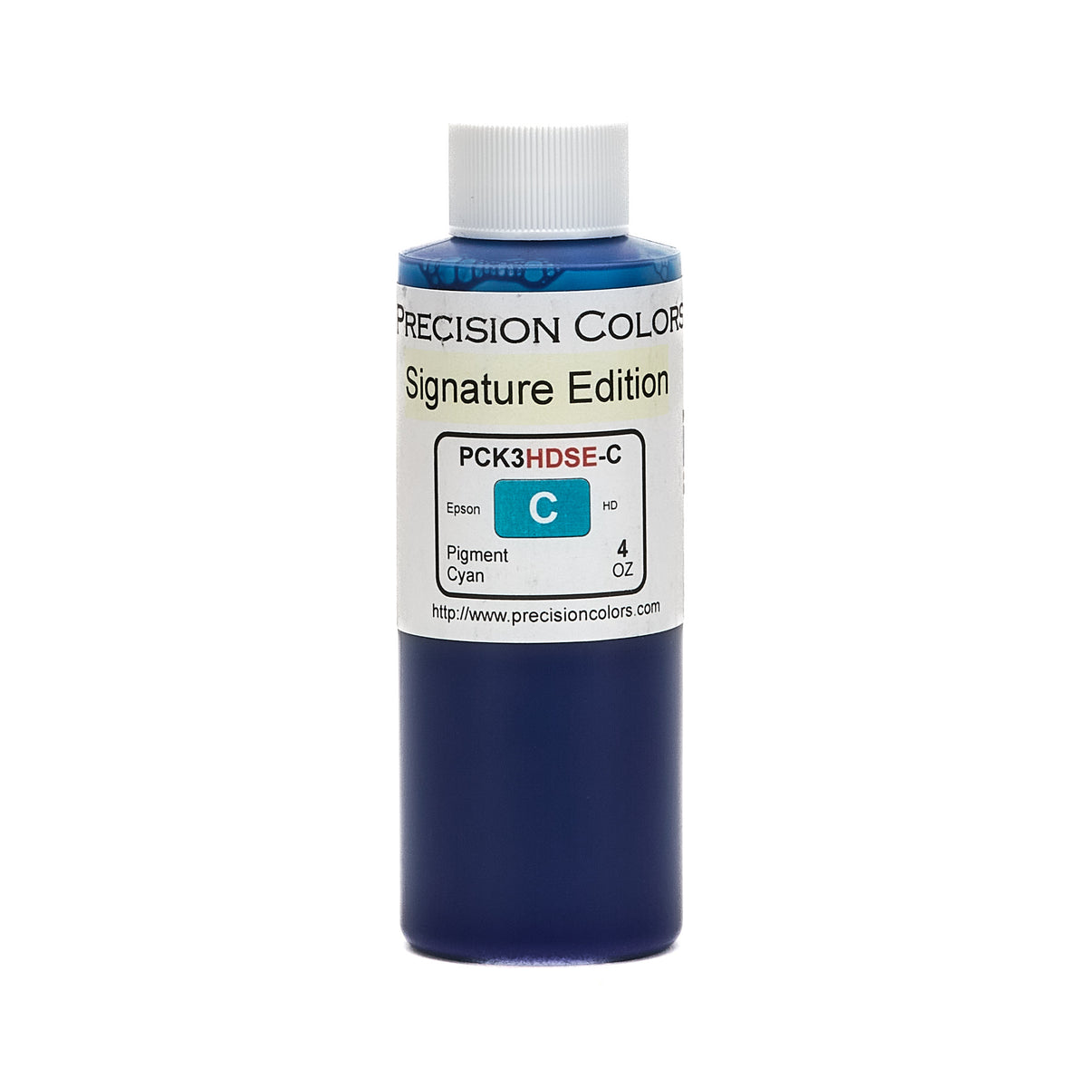 Precision Colors PCK3HD Cyan pigment ink, 4 oz bottle