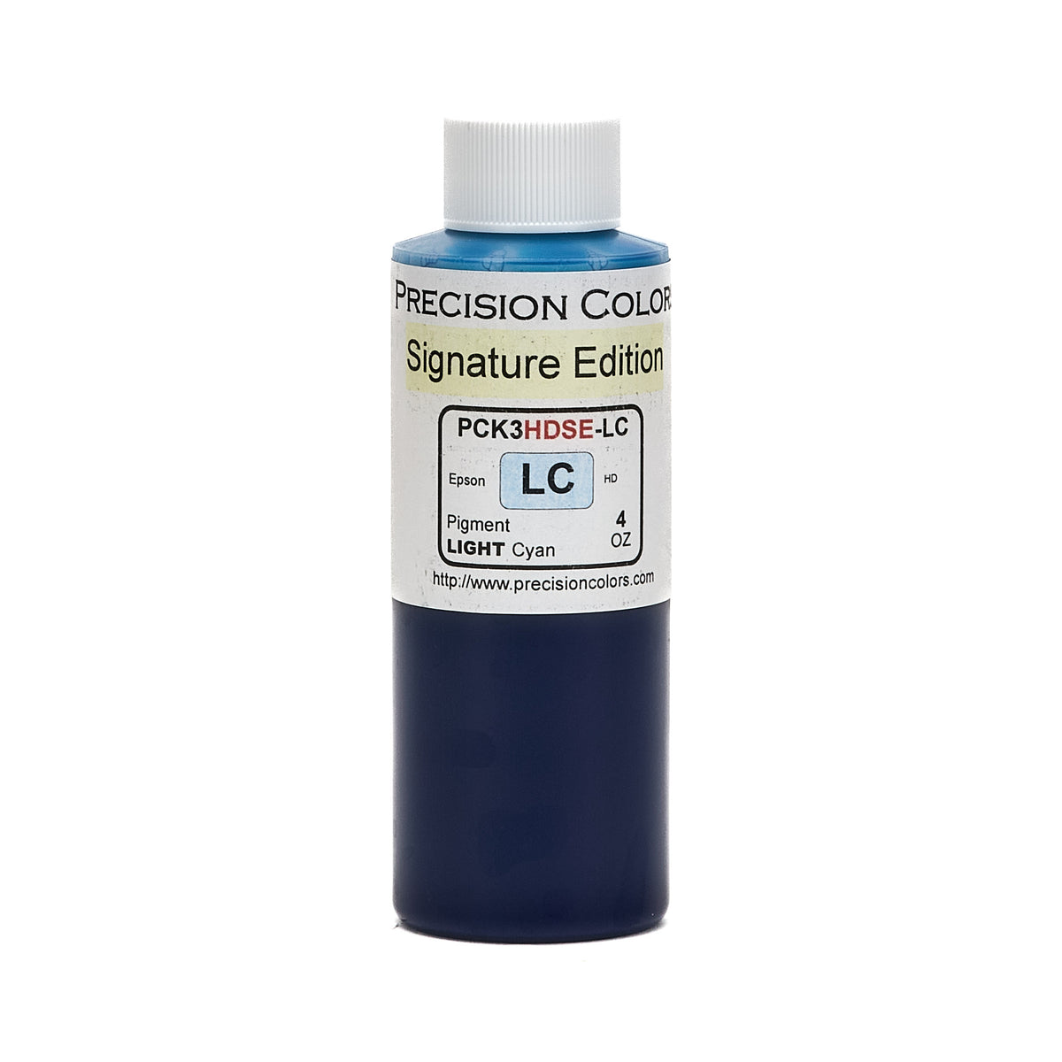 Precision Colors PCK3HD Light Cyan pigment ink, 4 oz bottle