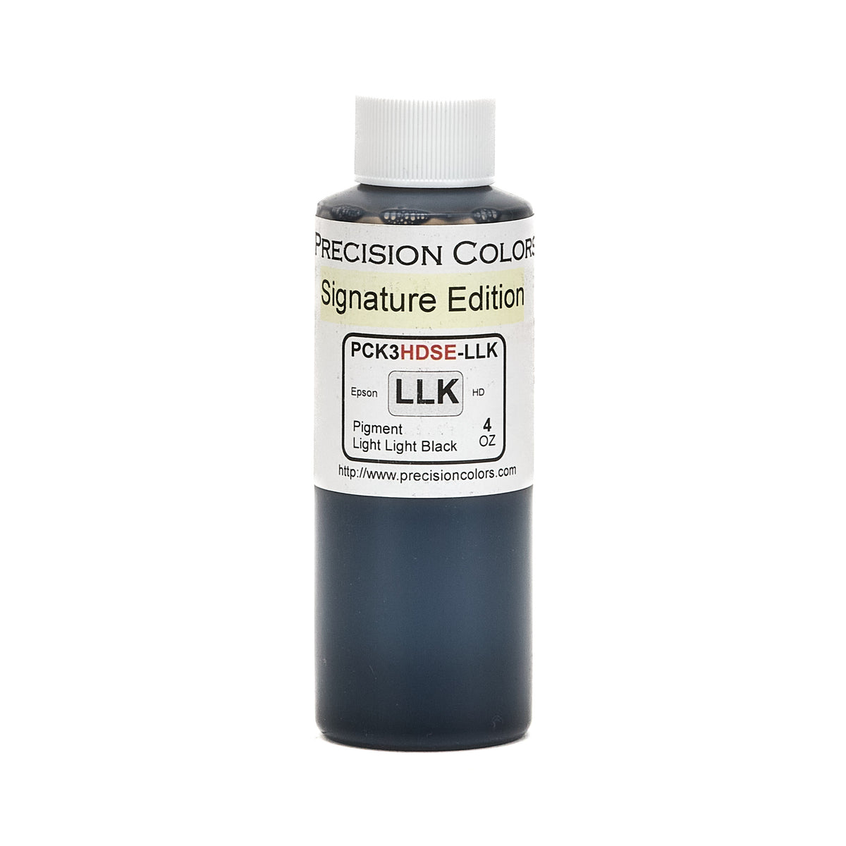 Precision Colors PCK3HD Light Light Black pigment ink, 4 oz bottle