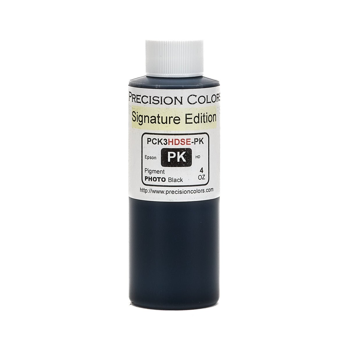 Precision Colors PCK3HD Photo Black pigment ink, 4 oz bottle