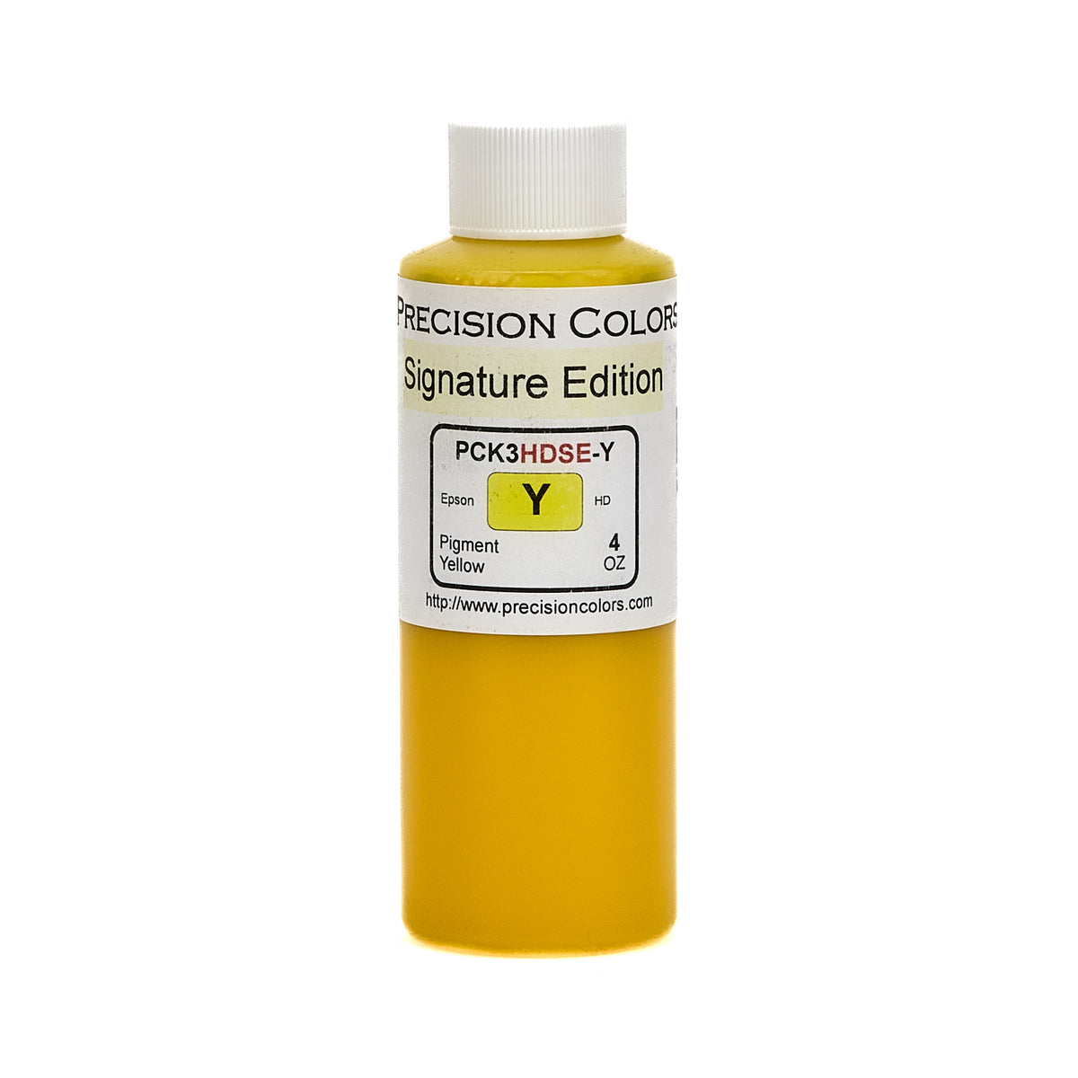 Precision Colors PCK3HD Yellow pigment ink, 4 oz bottle