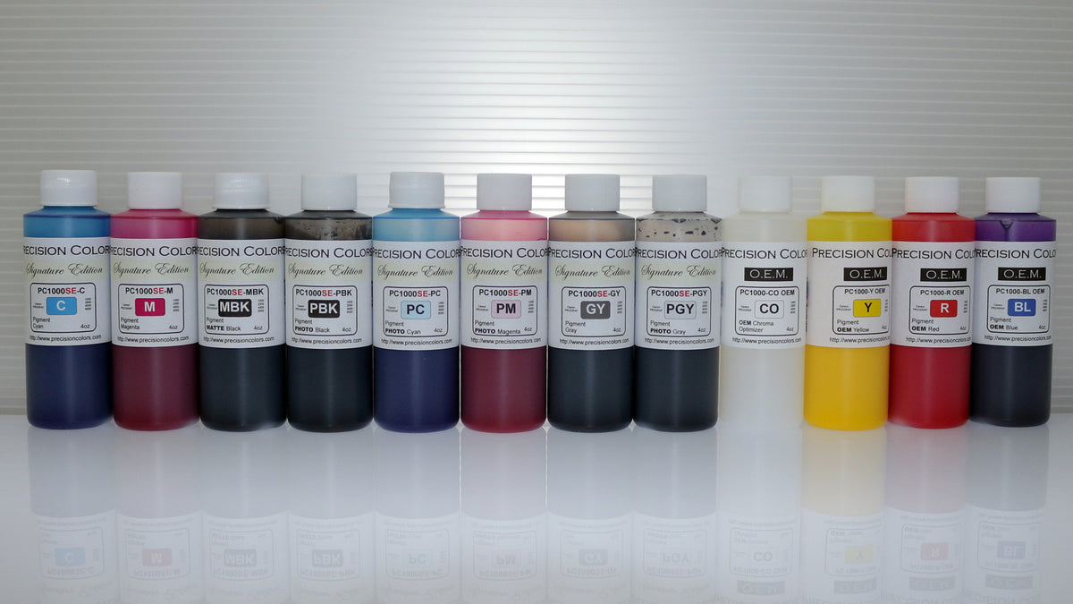 Canon PFI-1000 compatible ink set, 4 oz, 12 colors