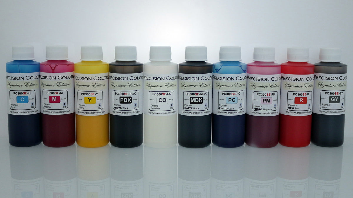 Canon PFI-300 compatible ink set, 4 oz, 10 colors